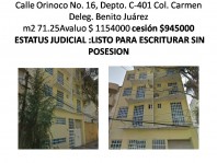 Remate hipotecario, departamento en Benito Juarez! en Benito Juarez, Distrito Federal