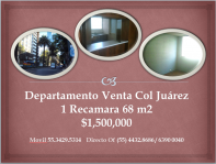 Departamento en Venta Col. Juarez en Cuauhtemoc, Distrito Federal