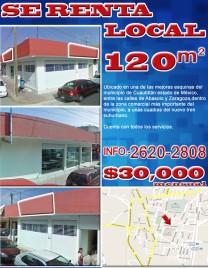 RENTO LOCAL COMERCIAL EN EL CENTRO DE CUAUTITLAN MÃ‰XICO en Cuautitlan, Mexico