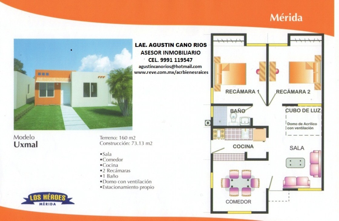 Casa en venta en FRACCIONAMIENTO LOS HEROES, merida 7283 | Habítala