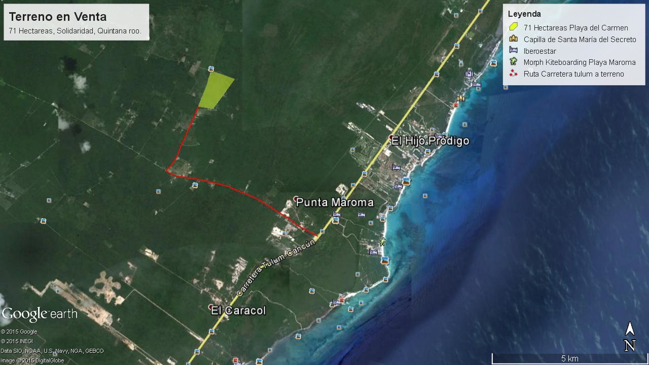 Terreno en venta en Solidaridad en Solidaridad, Quintana Roo 